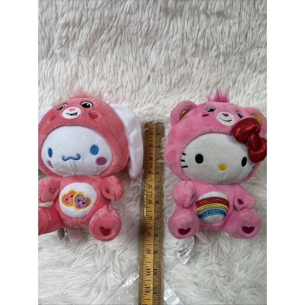 Hello Kitty Cheer Bear & Cinnamoroll Love-a-Lot Care Bear Plush Fun Size Bundle‎